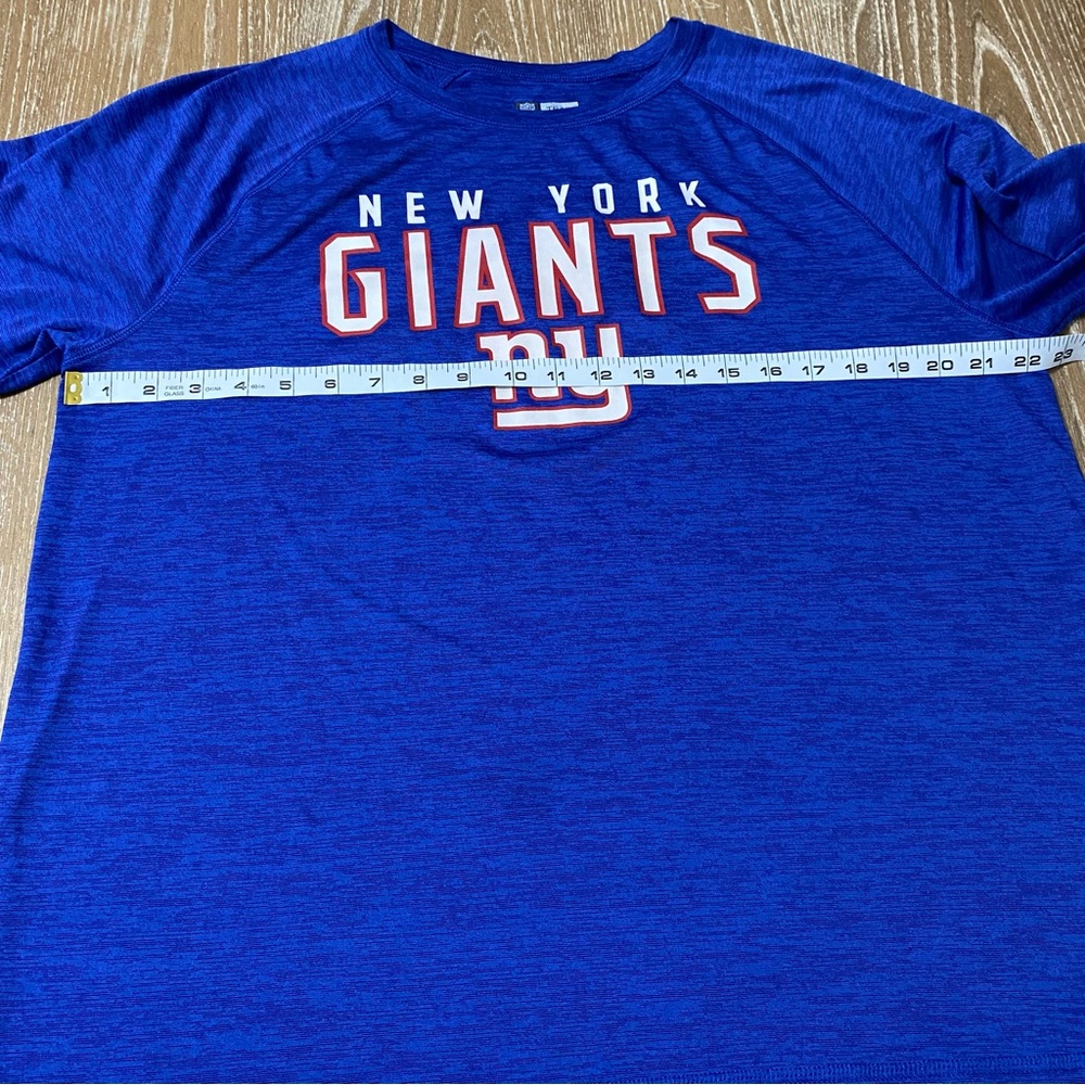 NFL New York Giants Short Sleeve Shirt Mens XL Spacedye Football Athletic - Picture 6 of 10